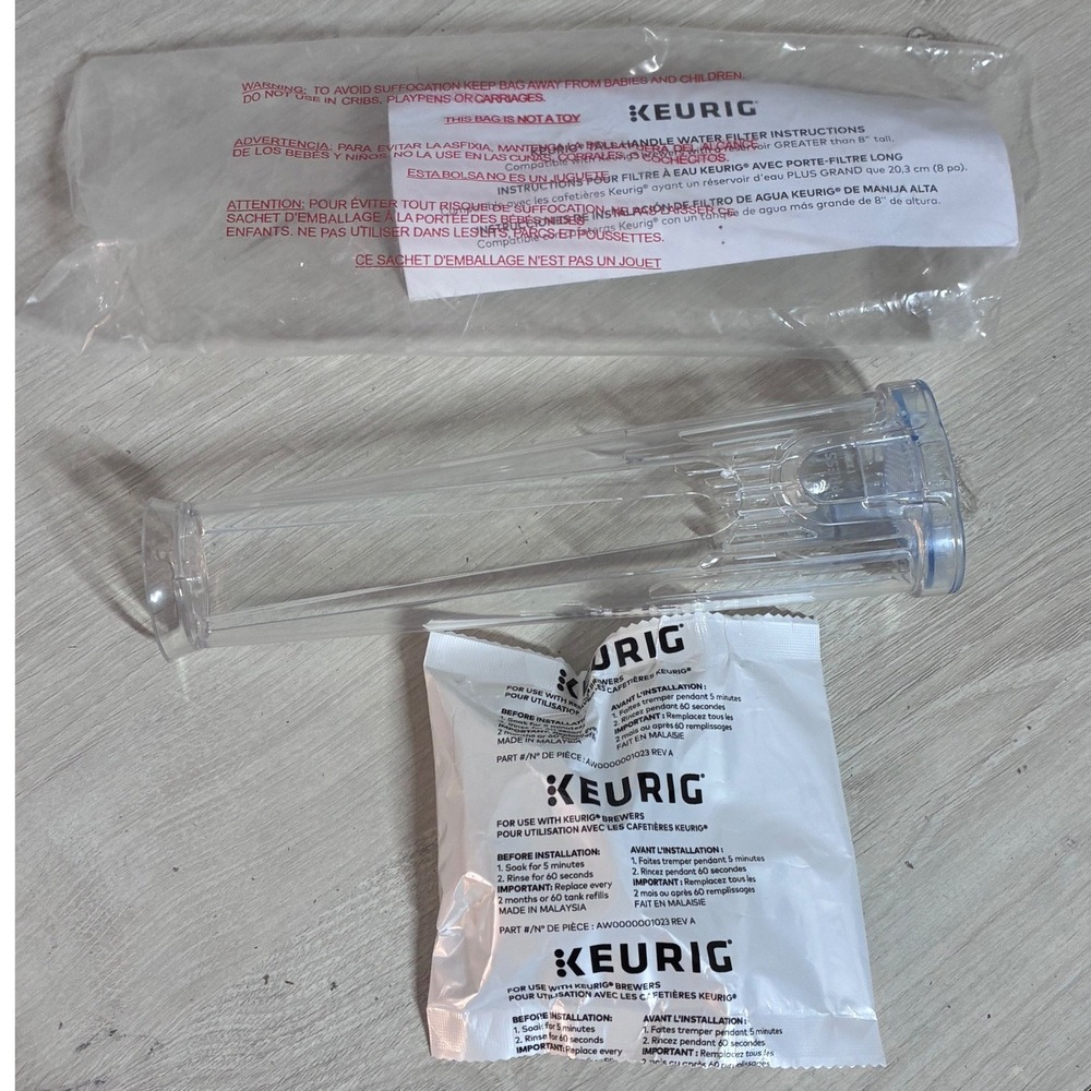 Keurig Tall Handle Water Filter Starter Kit Coffee Maker Reservoir Parts Unused